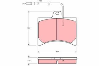 ΤΑΚΑΚΙΑ ΣΕΤ ΠΙΣΩ CITROEN ZX-XSARA-SAXO PEUGEOT 106-205-206-306-309 RENAULT CLIO-5-9-11-19-MEGANE-THALIA