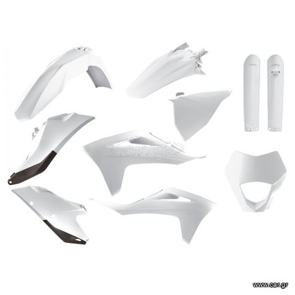 ΣΕΤ ΠΛΑΣΤΙΚΩΝ POLISPORT WHITE ΓΙΑ GAS-GAS EC/ECF/EX/EXF ALL 21-23