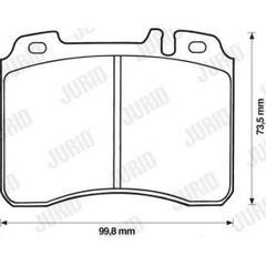 ΤΑΚΑΚΙΑ ΣΕΤ ΕΜΠΡΟΣ  MERCEDES E W124-W210 SL R129 190 W201 C W202 CLK W208 SLK W171