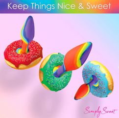 Rainbow Silicone Anal Plug Set-thumb-1