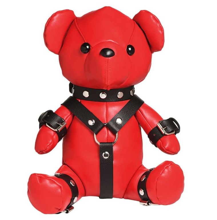 XR Brands Gimp Bear Plush - Red