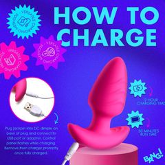 VIBRATING AND ROTATING PLUG WITH PINK USB CONTROL-thumb-4