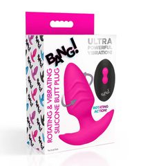 VIBRATING AND ROTATING PLUG WITH PINK USB CONTROL-thumb-1