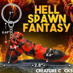 Fire Demon Silicone Keychain-thumb-4
