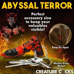 Fire Demon Silicone Keychain-thumb-2