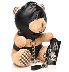 Hooded Teddy Bear Bondage Keychain XR Brands Καφέ