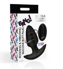 VIBRATING AND ROTATING PLUG WITH BLACK USB CONTROL