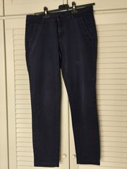Benetton γυναικείο παντελόνι υφασμάτινο μπλε σκούρο, like new, μέγεθος M