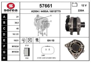 ΔΥΝΑΜΟ JUMPER III JUMPY III SPACETOURER 3008 BOXER 3 EXPERT 3 , 57661 , 9818962280 , 1616897280 , 44