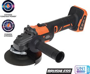 U87520-00B ΓΩΝΙΑΚΟΣ ΤΡΟΧΟΣ 125mm 20v SOLO KRAUSMANN