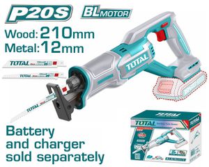 Σπαθόσεγα Μπαταρίας TOTAL Li-ion 20V χωρίς μπαταρία & φορτιστή Επαγγελματική ( TRSLI2108 )