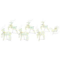 LED Ρούντερ με 40 LED 7 pcs Πολύχρωμο PET 3399391