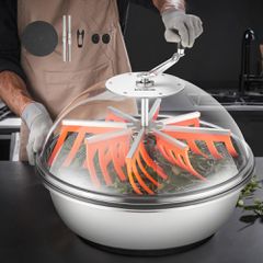 Χλοοκοπτικό VEVOR Bud Leaf Bowl, Χειροκίνητο ψαλίδι μπουμπουκιών 600 mm, με αιχμηρές λεπίδες από ανοξείδωτο ατσάλι, οπτική κοπή, μηχανή υδροπονικής κοπής υγρής και ξηρής, περιστρεφόμενη περιστροφή για