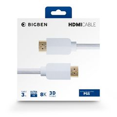 Nacon HDMI Cable 2.1 Braided, 8K - 3m, White / PlayStation 5
