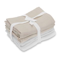 Vanilla Copenhagen - Muslins 4 Pack - Oyster Grey - 70 x 70 cm / Baby and Children