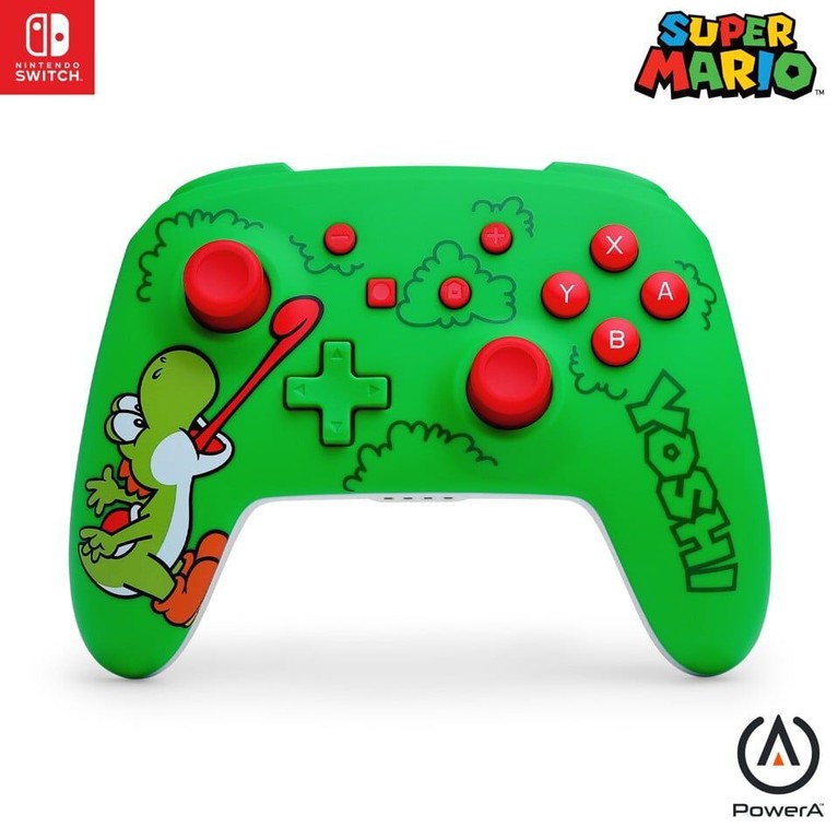 PowerA - Wireless Controller for Nintendo Switch - Hungry Yoshi - Green / Nintendo Switch