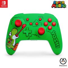 PowerA - Wireless Controller for Nintendo Switch - Hungry Yoshi - Green / Nintendo Switch