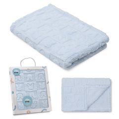 Interbaby Κουβέρτα Αγκαλιάς 80X110 Bunnies Blue