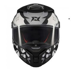 Axxis Fenix Angry Face B2 Black/Grey Matt-thumb-1