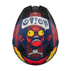 Axxis Fenix Angry Face C5 Black/Red Matt-thumb-1