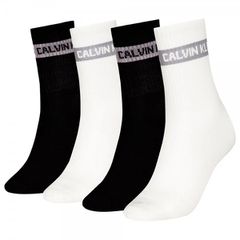 Calvin Klein Γυναικείες Κάλτσες Βαμβακερές Αθλητικό Στυλ 4 Ζευγάρια Gift Box