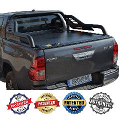 ΚΑΠΑΚΙ ΚΑΡΟΤΣΑΣ ΡΟΛΟ ΑΛΟΥΜΙΝΙΟΥ ΜΕ SPORT ROLL-BAR TEK 2 MAX 9080 ROLL+RB 424BL TOYOTA HILUX REVO 2016+ & HILUX 2021+