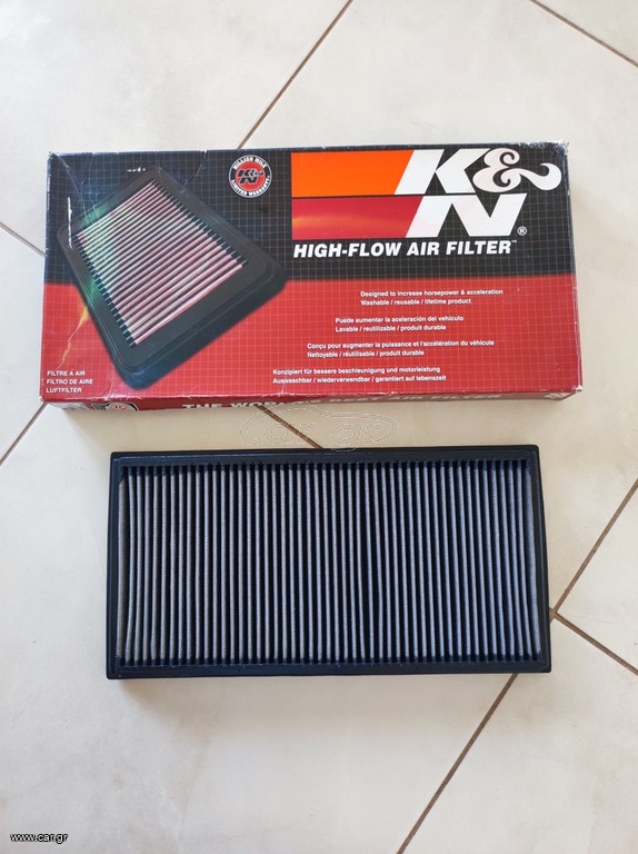 Ελεύθερο φίλτρο αέρα K&N 33-2916 για Golf 4, Audi A3 8L, Leon, Octavia 1.8T 20VT και 1.6