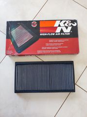 Ελεύθερο φίλτρο αέρα K&N 33-2916 για Golf 4, Audi A3 8L, Leon, Octavia 1.8T 20VT και 1.6