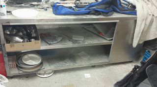 Ερμαριο ινοχ παγκος επαγγελματικος 2.5 μετρα