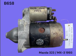 MAZDA 323 1990-1998 ΜΕΤΑΧΕΙΡΙΣΜΕΝΑ ΑΝΤΑΛΛΑΚΤΙΚΑ ( Μίζα εκκίνησης κινητήρα με κωδικό B6S8 κατάλληλη για αυτοκίνητα με κινητήρες βενζίνης 1.5cc / 1.6cc  και 5 ταχυτήτων σασμάν )