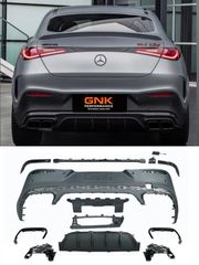 ΠΙΣΩ ΣΠΟΙΛΕΡ Rear Bumper Diffuser GLC63 AMG Design For Mercedes GLC C254 Coupe 2023+ Black