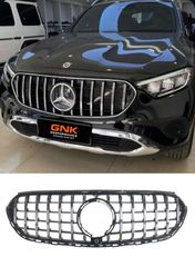 ΜΑΣΚΑ ΕΜΠΡΟΣ for Mercedes GLC (X254) (C254) (2023+) AMG Panamericana Design Standard Bumper Front Grille Chrome