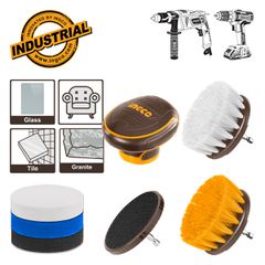 Βούρτσες Καθαρισμού Δράπανου και Σπόγγοι Λείανσης Σετ 7 τεμ.