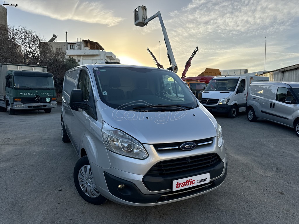 Κλούβα Ford 2017 Transit Custom  L2H1 - 2 ΠΛΑΙΝΕΣ ΠΟΡΤΕΣ - PARKTRONIC
