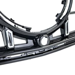 Μάσκα άριστης ποιότητας μαύρο χρώμιο Mercedes GLC X254 Coupe C254 2022+-thumb-2