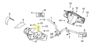 Μάσκα Φαναριού Ασπρη Daytona Sprinter.125 Efi NL E5+ VI0149-17720-NV