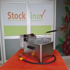 Φριτέζα ηλεκτρική 8 lt, μονή, τριφασική, REDFOX - FE 07 T, επιτραπέζια. Ποιότητα & Τιμή Stockinox