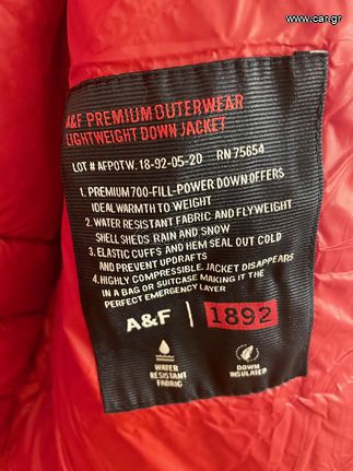 ABERCROMBIE & FITCH 1892 - ΠΟΥΠΟΥΛΕΝΙΟ ΜΠΟΥΦΑΝ ΑΔΙΑΒΡΟΧΟ ΜΕ ΚΟΥΚΟΥΛΑ - ΑΡΙΣΤΟ-thumb-7