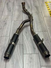 ΤΕΛΙΚΑ ΕΞΑΤΜΙΣΗΣ YAMAHA YZF-R1 2007-2008 REMUS CARBON+ΔΙΧΑΛΟ DECAT+ LINKS
