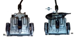 BMW 1' E81/E82/E87, E87 LCI/E88, BMW 3 ' E90, E90 LCI/E91, E91 LCI, E92, E92 LCI , E93, E93 LCI, X1/E84 (2006-2015), Σετ (R+L) οπίσθιες δαγκάνες, με κωδικούς 34216768698, 34216768697