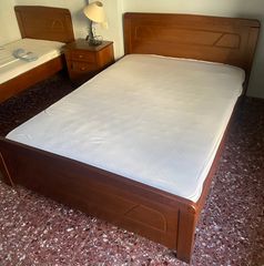 Κρεβάτι ξύλινο μασίφ διπλό 1,40 x 2,00 με τάβλες