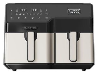 Black & Decker BXAF9000E Double 9 L Stand-alone 2500 W Hot air fryer Black, Stainless steel