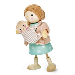 Tender Leaf - Dollhouse Figure - Mrs Goodwood and Baby - (TL8144) / Toys