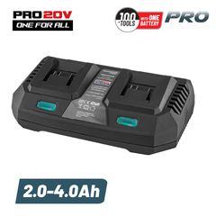 BORMANN Pro BBP2005 Ταχυφορτιστής Διπλός Επαγγελματικός 6A για Μπαταρίες 20V Li-Ion ( 036425 )