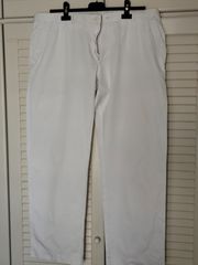 Υφασμάτινο παντελόνι λευκό Large μεταχειρισμένο