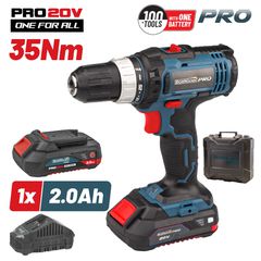 BORMANN Pro BBP3000 Δραπανοκατσάβιδο Μπαταρίας 20V Li-Ion 35Νm με 17 Εξαρτήματα + 1x2Ah Μπαταρία ( 027683 )