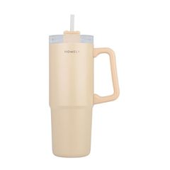 ΘΕΡΜΟΣ STRAW TUMBLER HOMELY 900ml SANDSTONE