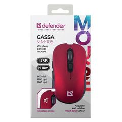 MOUSE DEFENDER GASSA MM-105 RF SILENT RED-thumb-4