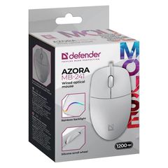 WIRED MOUSE DEFENDER AZORA MB-241 RF WHITE 1200dpi 3P-thumb-3