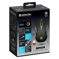 WIRELESS MOUSE DEFENDER DEMON GM-534 RF 3200DPI 6P-thumb-4